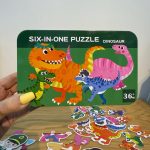 پازل ۶ در ۱ (طرح دایناسور)